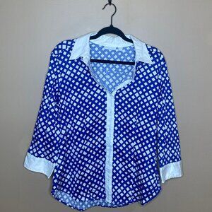 Old Money Cotton Bright Blue Button Down Shirt